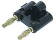 Dual  Banana Plug, Black